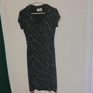 MERONA Elegant Black floral Dress